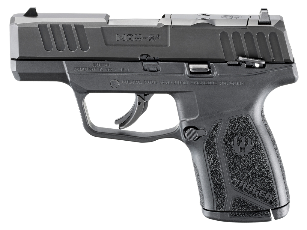 RUGER MAX-9 9MM BLK/BLK 10+1 OR SFTY 1