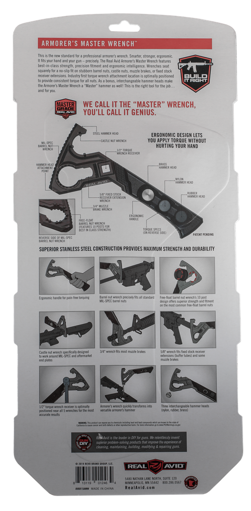 REAL AVID ARMORER'S MASTER WRENCH 1