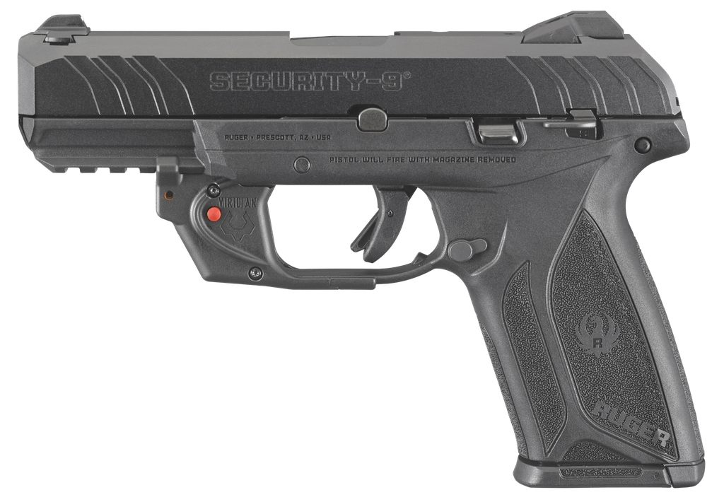 RUGER SECURITY9 9MM BK 4" 15+1 LASER 1
