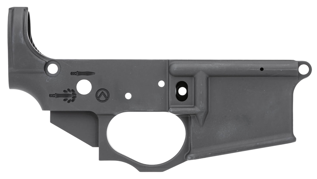 SPIKES STLS021 SPARTAN STRIPPED LOWER RECEIVER MULTI-CALIBER 7075-T6 ALUMINUM BLACK ANODIZED FOR AR-15 1