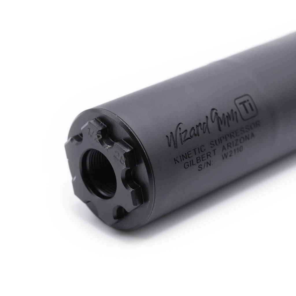 Kinetic Wizard 9 Ti Gen 2 PCC Suppressor (9mm, Titanium)