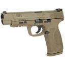 SMITH & WESSON 11989 M&P M2.0 9MM LUGER 5" 17+1 FLAT DARK EARTH FLAT DARK EARTH ARMORNITE STAINLESS STEEL FLAT DARK EARTH INTERCHANGEABLE BACKSTRAP GRIP NO MANUAL SAFETY