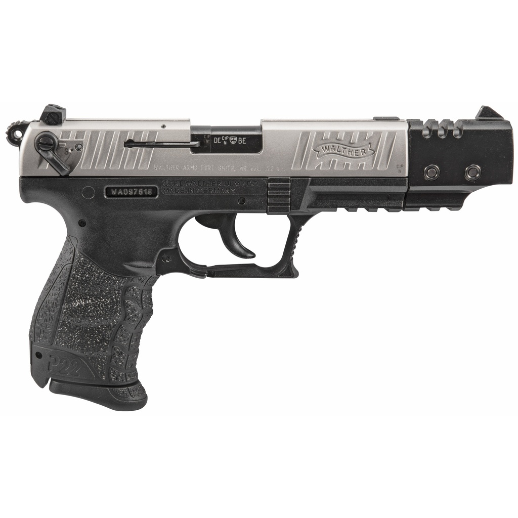 WALTHER ARMS 5120337 P22 TARGET *CA COMPLIANT 22 LR 5" 10+1 BLACK BLACK INTERCHANGEABLE BACKSTRAP GRIP