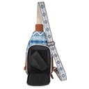 Lady Conceal Indie Canvas Concealed Carry Sling, Blue Aztec 4
