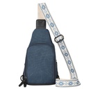 Lady Conceal Indie Canvas Concealed Carry Sling, Blue 4
