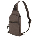 Lady Conceal Dakota Large Canvas Concealed Carry Sling, Dark Brown 2