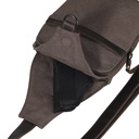 Lady Conceal Dakota Large Canvas Concealed Carry Sling, Dark Brown 4