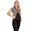 Lady Conceal Haven Leather Concealed Carry Sling Backpack, Black 1