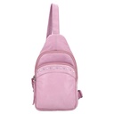 Lady Conceal Haven Leather Concealed Carry Sling Backpack, Lilac 2