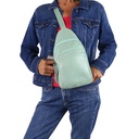 Lady Conceal Haven Leather Concealed Carry Sling Backpack, Mint 2