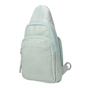 Lady Conceal Haven Leather Concealed Carry Sling Backpack, Mint 4