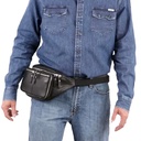 Lady Conceal Jessie Lambskin Concealed Carry Belt Bag, Black 2