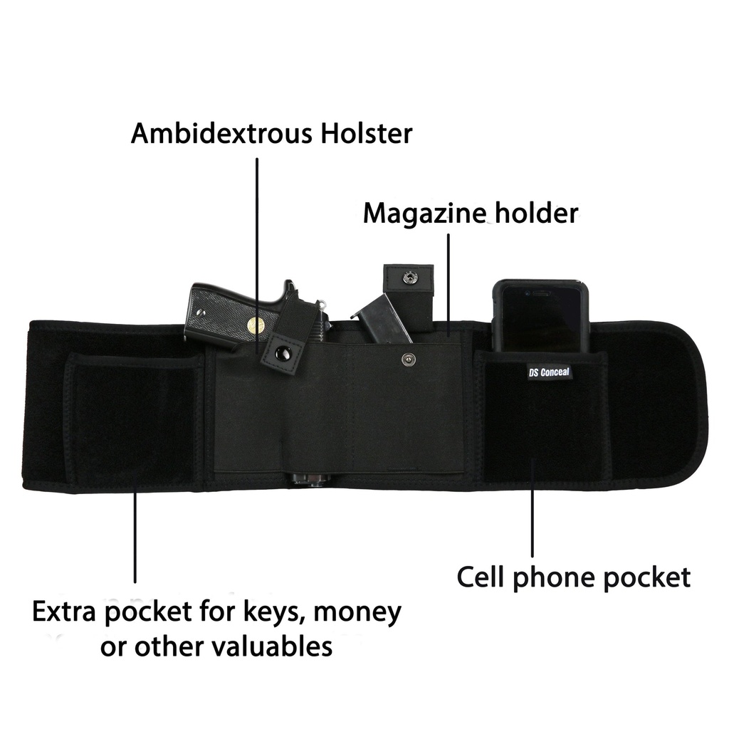 Lady Conceal Neoprene Concealed Carry Belly Band Holster, Regular 4
