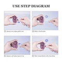 Lady Conceal Personal Safety Alarm Keychain Set (2-Pack), Purple 3