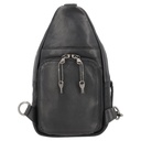 Lady Conceal Taylor Leather Concealed Carry Sling Backpack, Black 1