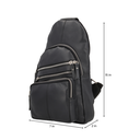 Lady Conceal Weston Lambskin Concealed Carry Sling, Black 2
