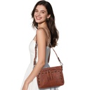 Lady Conceal Zoe Buffalo Leather Concealed Carry Crossbody, Cognac 1