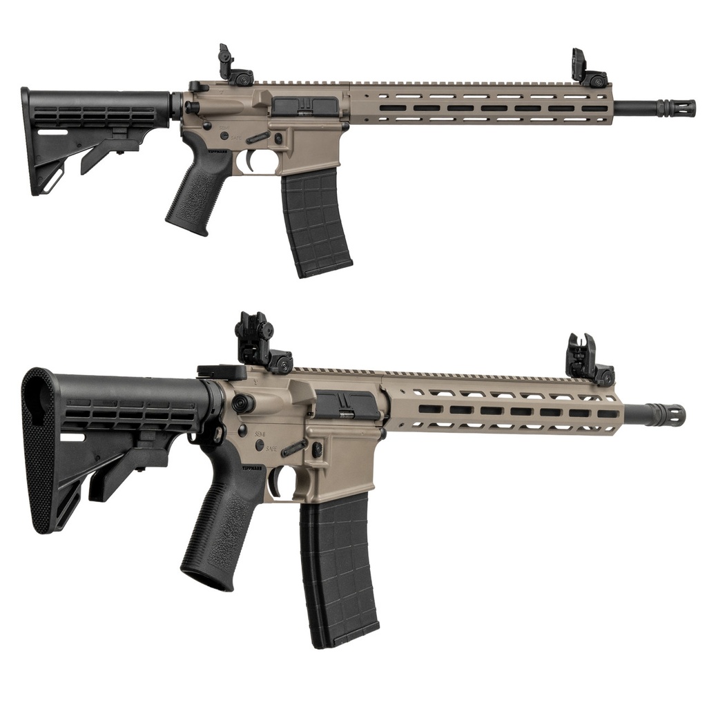Tippmann Arms M4-22 Elite Tactical Rifle, 22 LR, 16" Threaded Barrel, 25+1, FDE (1)