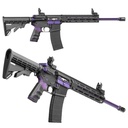 Tippmann Arms M4-22 Redline, 22 LR, 16" Fluted Threaded Barrel, 25+1, Black/Purple (1)