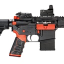 Tippmann Arms M4-22 Redline with Hawke Reflex Sight, 22 LR, 16" Fluted Threaded Barrel, 10+1, Black/Red (1)
