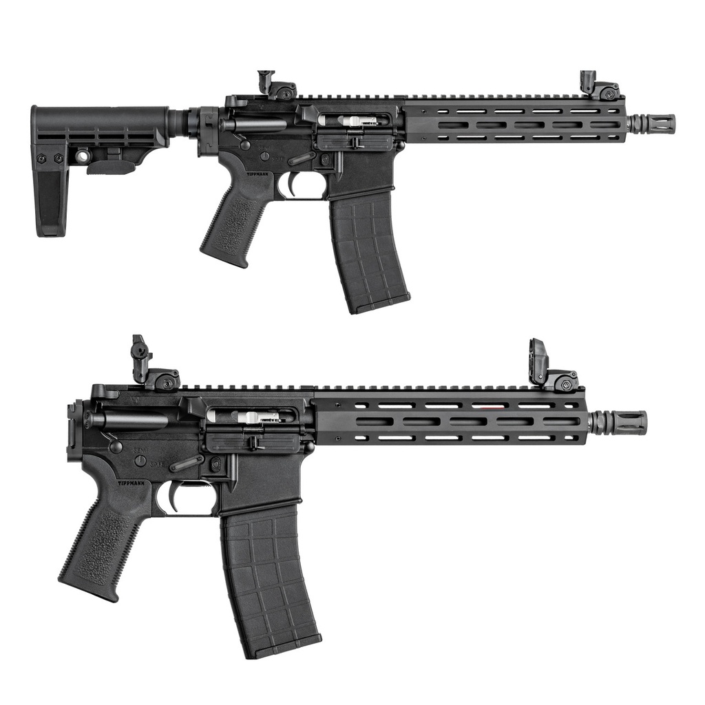 Tippmann Arms M4-22 Elite Bug Out Pistol, 22 LR, 11" Threaded Barrel, Folding Brace, 25+1 (1)