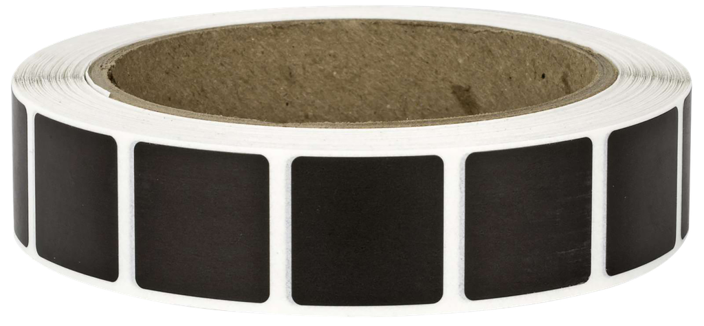 ACTION TARGET PASTBK PASTERS  BLACK ADHESIVE PAPER 7/8" 1000 PER ROLL 1
