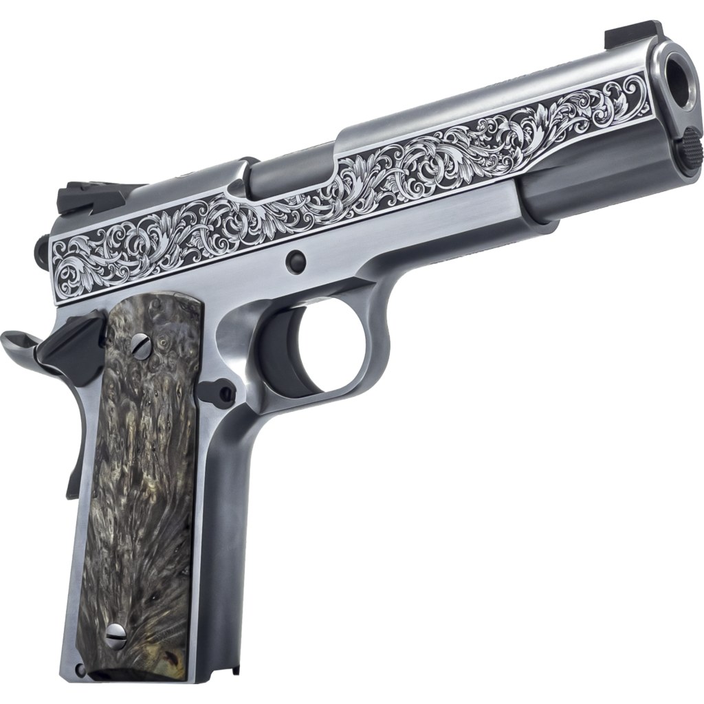 [PROD26-00094] DICKINSON LLC DKSN45OBP ADAM 1911 OTTAMAN FULL SIZE 45 ACP 8+1 5" BLACK BARREL, STEEL B SERRATIONS SLIDE, STEEL FRAME W/BEAVERTAIL