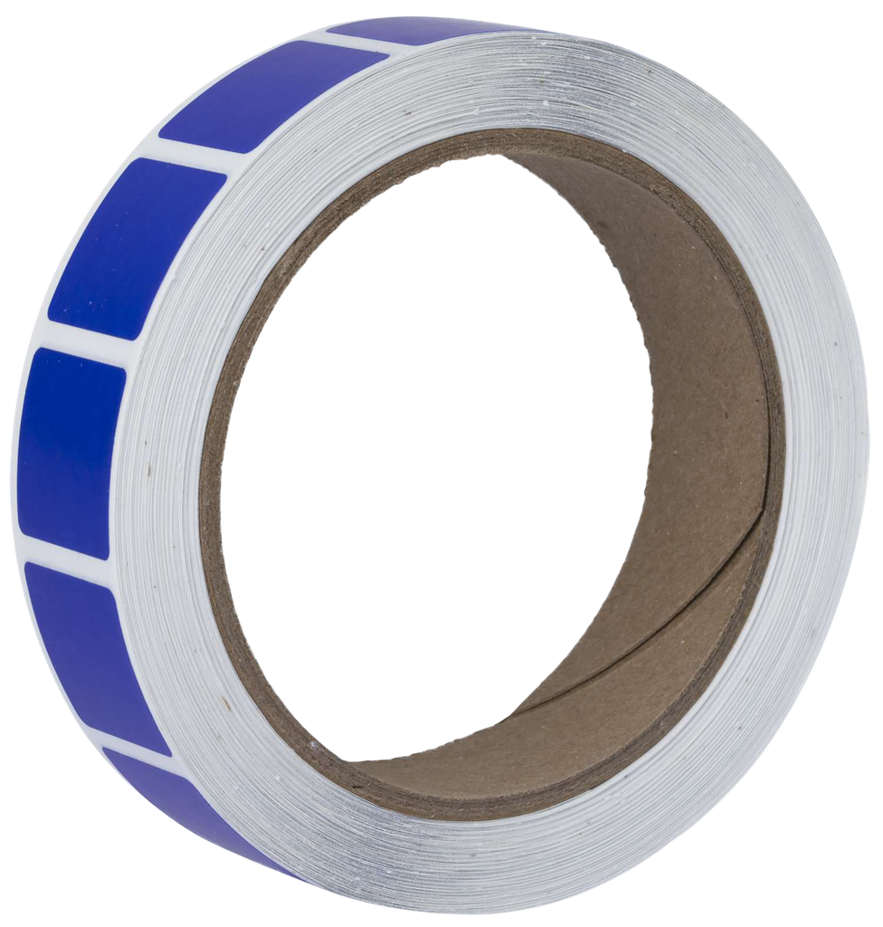 [18722] ACTION TARGET PASTTXBL PASTERS  BLUE ADHESIVE PAPER 7/8" 1000 PER ROLL