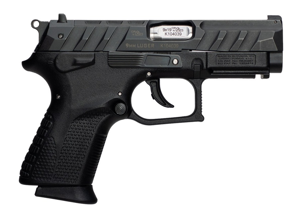 [PROD26-00108] GRAND POWER 8588005944663 P1S MK23 9MM LUGER 12+1 3.66" STAINLESS ROTATING BARREL, BLACK OPTIC READY/SERRATED SLIDE, BLACK FRAME W/ACCESSORY RAIL, CHECKERED GRIP, AMBIDEXTROUS