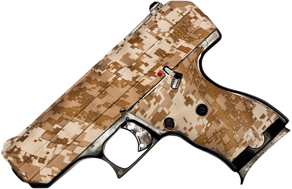 HI-POINT 916DD C9  9MM LUGER 8+1, 3.50" BLACK STEEL BARREL, HYDRO-DIPPED DIGITAL DESERT CAMO SERRATED STEEL SLIDE, HYDRO-DIPPED DIGITAL DESERT CAMO POLYMER FRAME & GRIP
