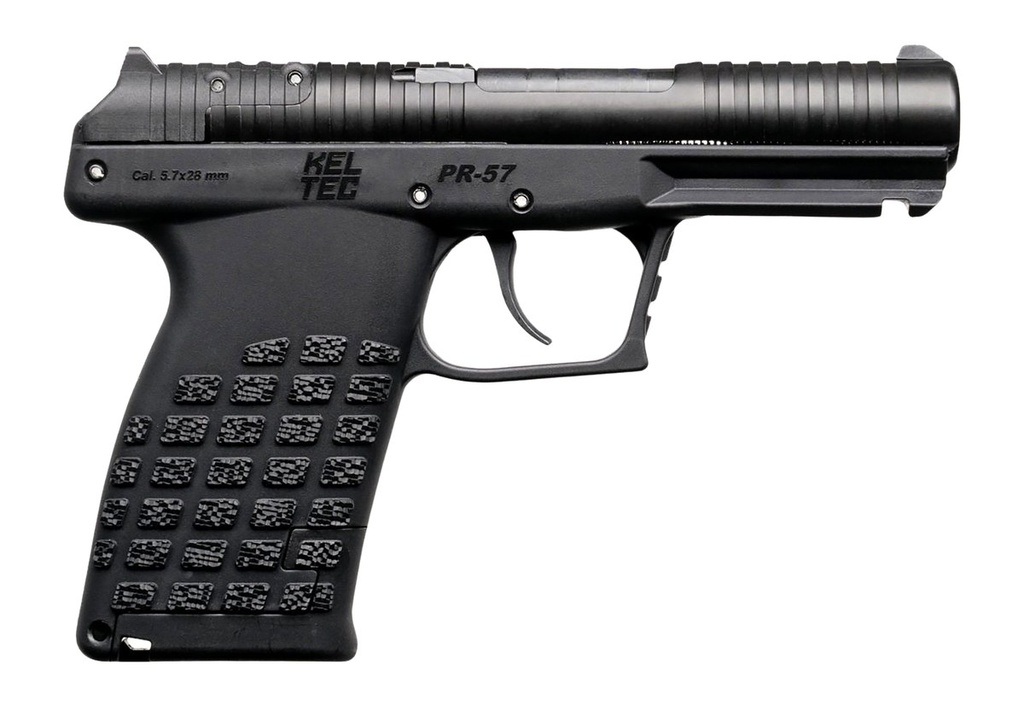 [PROD26-00113] KEL-TEC PR57BLK10 PR-5.7  COMPACT 5.7X28MM 10+1 4.64" STAINLESS ROTARY BARREL, BLACK OXIDE STEEL OPTIC READY/SERRATED SLIDE, BLACK POLYMER FRAME W/ACCESSORY RAIL, TEXTURED GRIP