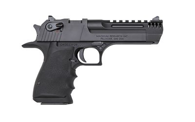 [PROD26-00117] MAGNUM RESEARCH DE357L5IMB DESERT EAGLE L5 357 MAG 5" WITH MUZZLE BRAKE 9+1 BLACK HARDCOAT ANODIZED ALUMINUM FRAME BLACK CARBON STEEL SLIDE BLACK HOGUE WRAPAROUND RUBBER GRIP