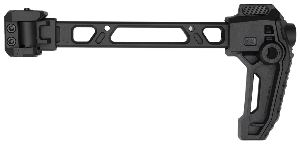 [18536] STRIKE INDUSTRIES FSADUALSTOCK   BLACK 6061-T6 ALUMINUM 9.44" OAL 1913 PICATINNY RAIL MOUNT