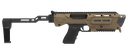 META TACTICAL LLC MX1-PS-TN MX-1 CONVERSION KIT COMPATIBLE W/GLOCK, TAN ALUMINUM FRAME W/M-LOK & PICATINNY RAIL, BLACK POLYMER FOLDING STABILIZER