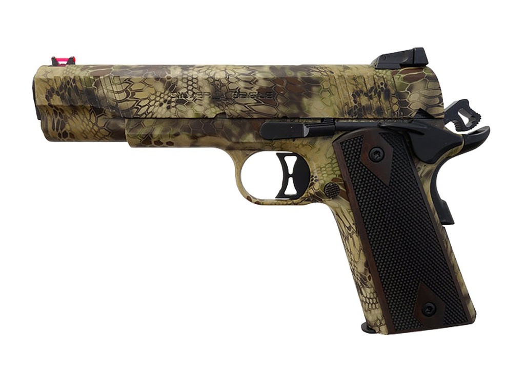 [PROD26-00133] T R IMPORTS 191145CM2 1911 45 ACP 7+1 KT SLIDE CAMO, WALNUT GRIP