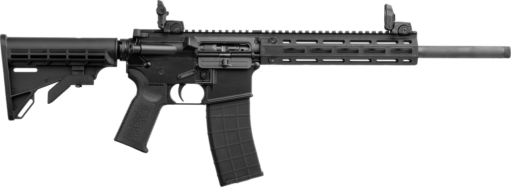 [18352] TIPPMANN ARMS A101220 M4 LTE MSR 22 LR 25+1 16" BLACK PARKERIZED THREADED BARREL, MATTE BLACK ALUMINUM RECEIVER W/PICATINNY RAIL, M-LOK HANDGUARD, BLACK ADJ CAR15 POLYMER STOCK, BLACK GEN2 GRIP, RIGHT