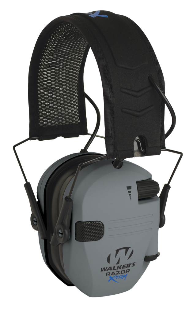 [18357] WALKER'S GWPXDRSEMG RAZOR X-TRM DIGITAL ELECTRONIC MUFF 21 DB OVER THE HEAD GRAY/BLACK POLYMER