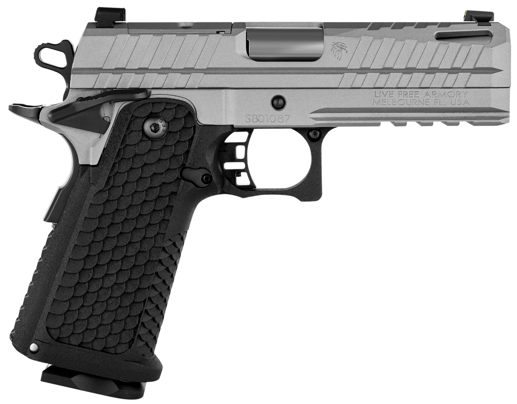 Live Free Armory Apollo 11 Compact, 9mm, 4.15" Ported Barrel, Gray