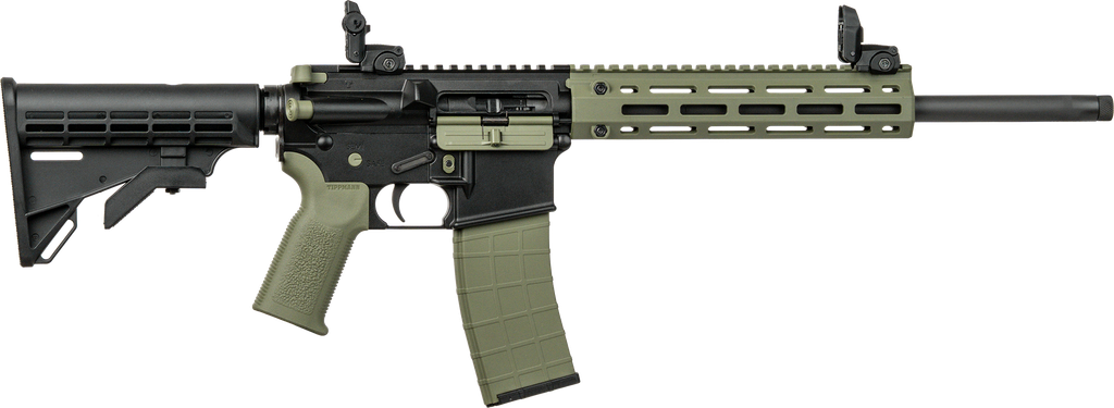 [18289] TIPPMANN ARMS A101228 M4 LTE MSR 22 LR 25+1 16" BLACK PARKERIZED THREADED BARREL, OD GREEN ALUMINUM RECEIVER W/PICATINNY RAIL, M-LOK HANDGUARD, BLACK ADJ CAR15 POLYMER STOCK, OD GREEN GEN2 GRIP, RIGHT