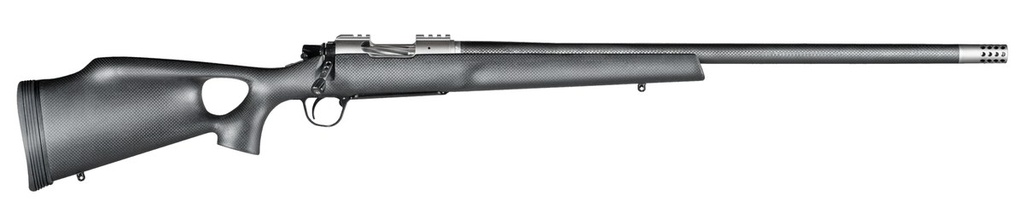 [PROD26-00147] CHRISTENSEN ARMS 8010800505 SUMMIT TI  308 WIN 4+1 16.25" CARBON FIBER THREADED BARREL, NATURAL TITANIUM DRILLED & TAPPED RECEIVER, BLACK CARBON FIBER THUMBHOLE STOCK