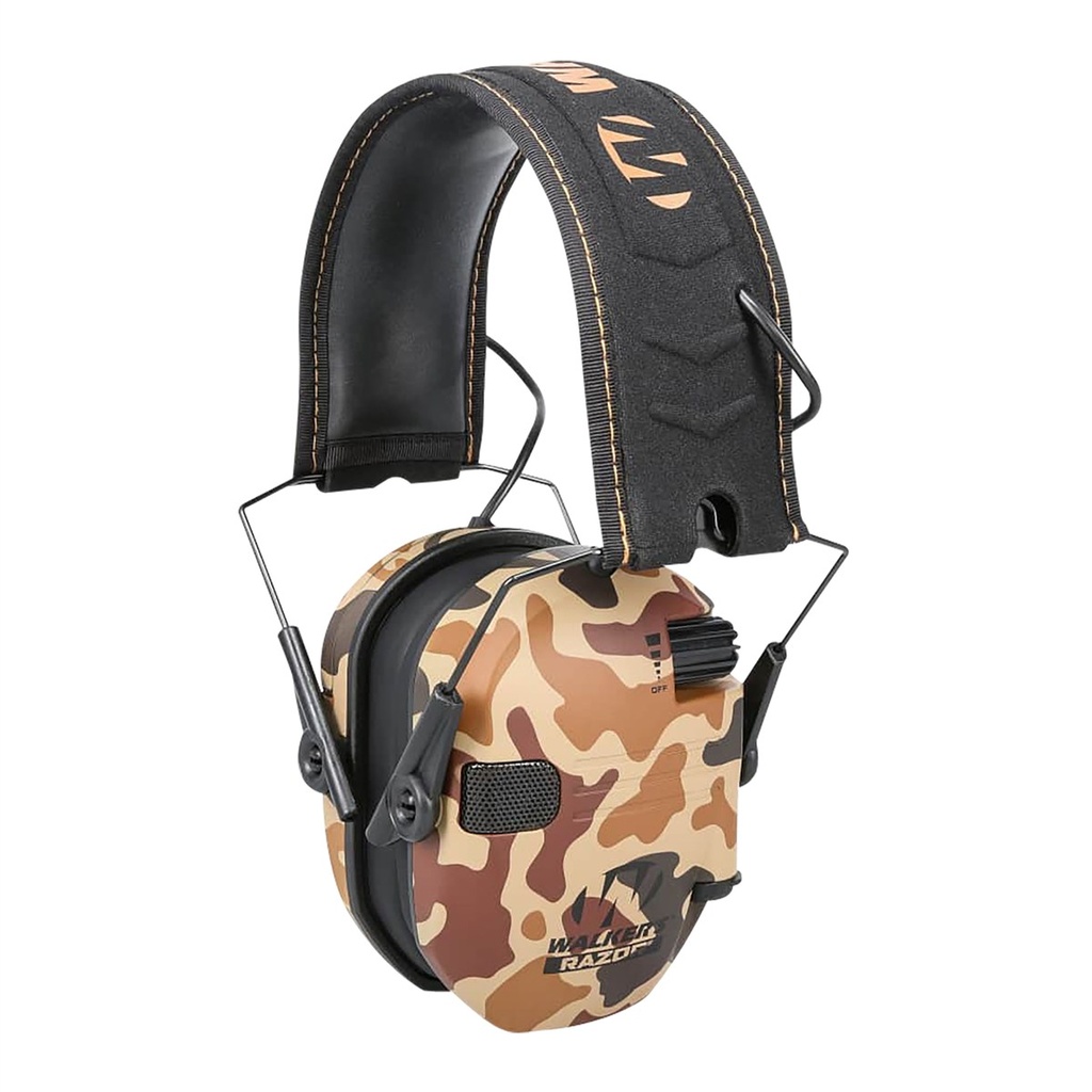 Walker's Gwprsemdcmo Razor Slim Electronic Muff 23 dB Over the Head Duck Camo