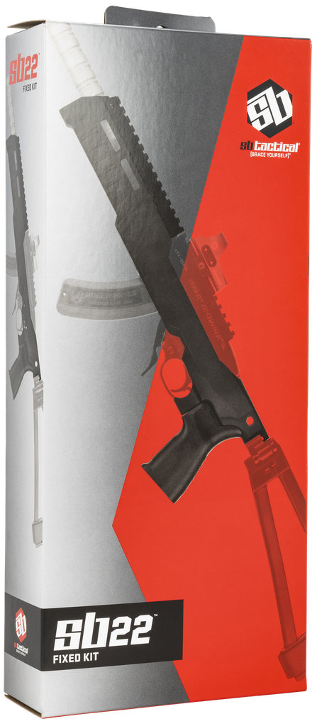 [18169] SB TACTICAL 22TD-01-SB CHASSIS  FIXED BLACK FOR RUGER 10/22 & RUGER 22 CHARGER RIGHT HAND