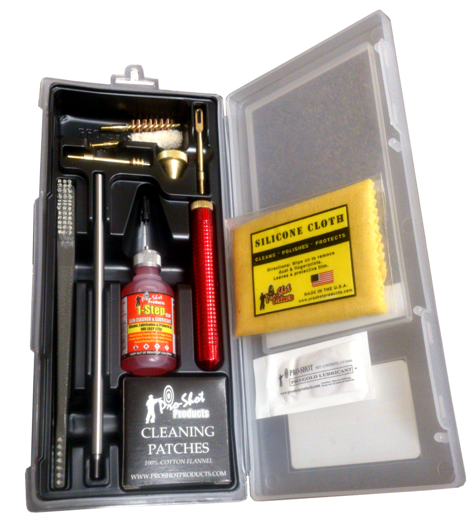 [18137] PRO-SHOT P389KIT CLASSIC BOX KIT .38/ .357/ 9MM CAL PISTOL/YELLOW PLASTIC CASE