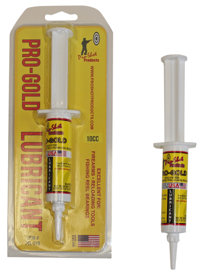 [18114] PRO-SHOT PGLSYR PRO-GOLD LUBRICANT 10 CC NEEDLE OILER