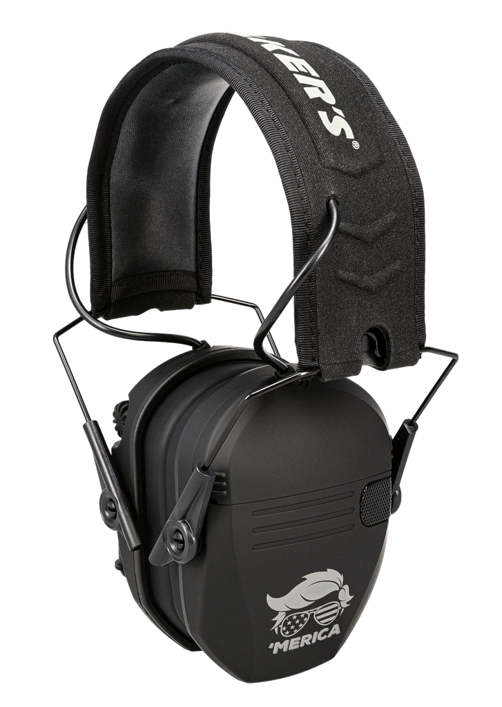 WALKER'S GWPRSEMT24MERBLK RAZOR MERICA MUFFS 23DB OVER THE HEAD BLACK