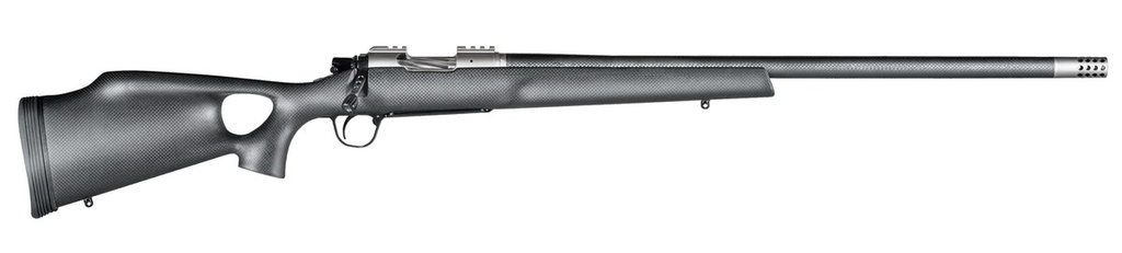 [PROD26-00173] CHRISTENSEN ARMS 8010800405 SUMMIT TI  6.5 CREEDMOOR 4+1 16.25" CARBON FIBER THREADED BARREL, NATURAL TITANIUM DRILLED & TAPPED RECEIVER, BLACK CARBON FIBER THUMBHOLE STOCK