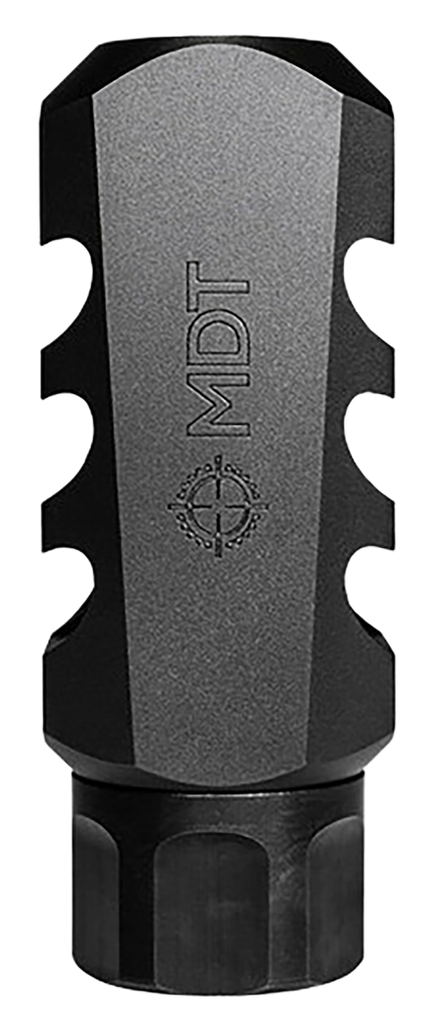 [18019] MDT SPORTING GOODS INC 103516BLK ELITE MUZZLE BRAKE  30 CAL (7.62MM), BLACK STEEL, 3 PORT, 5/8"-24 TPI