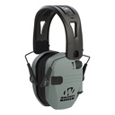 Walker's Gwprsemrhbgy Razor Tacti-Grip 23 dB Over the Head Battleship Gray/Black Polymer