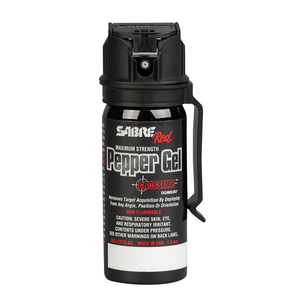 Sabre MK3CFTGBC Crossfire Pepper Gel 18 Bursts Range 18 FT Black