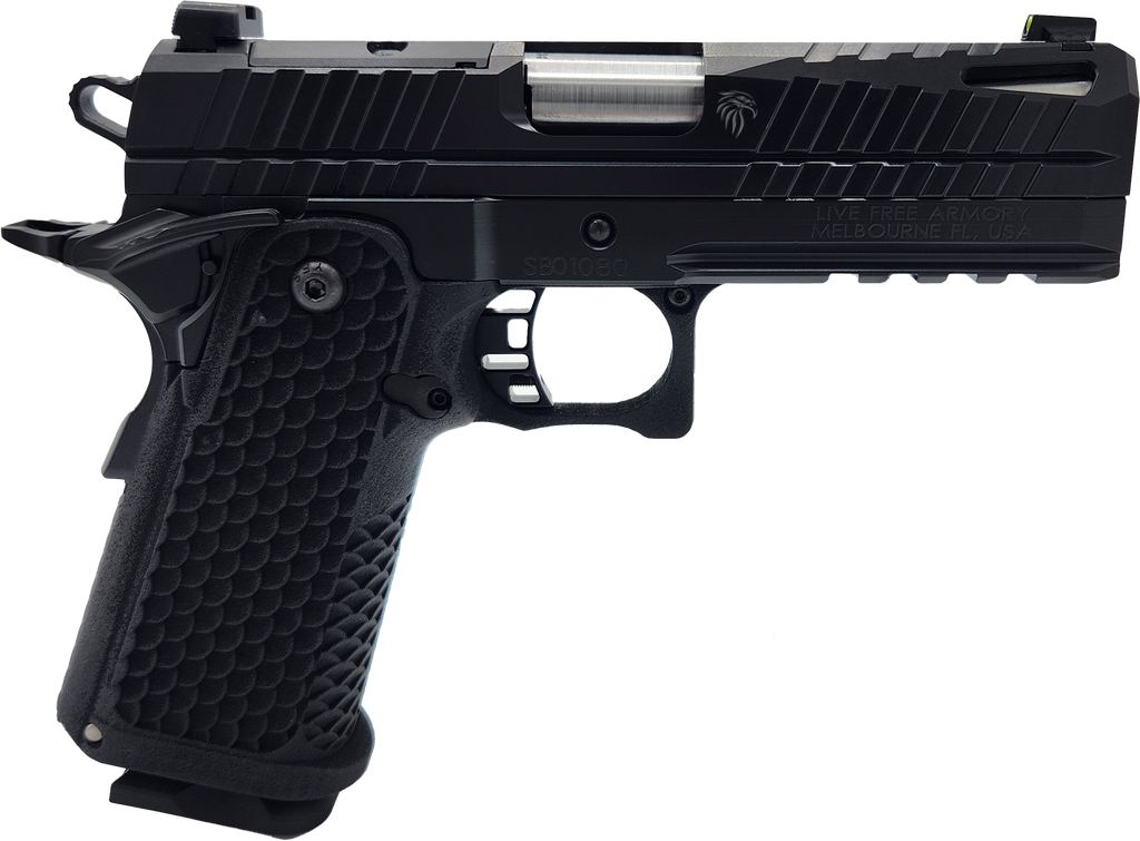 Live Free Armory Apollo 11 Compact, 9mm, 4.15" Barrel, 17-Round, Black, Optic Ready